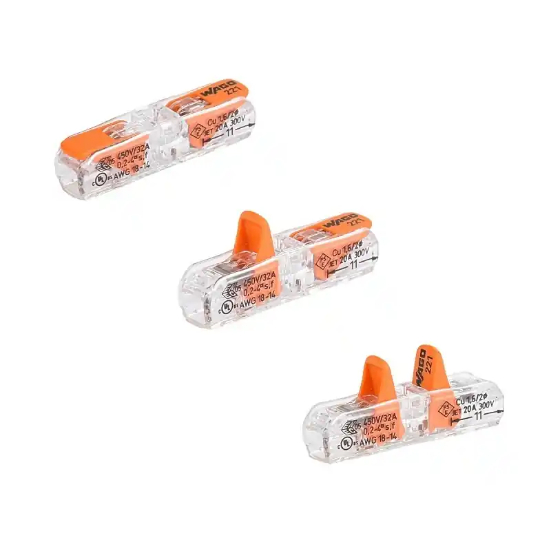 WAGO 1V DOORVOER VERBINDINGSKLEM +HENDEL 0,2 TOT 4MM²
