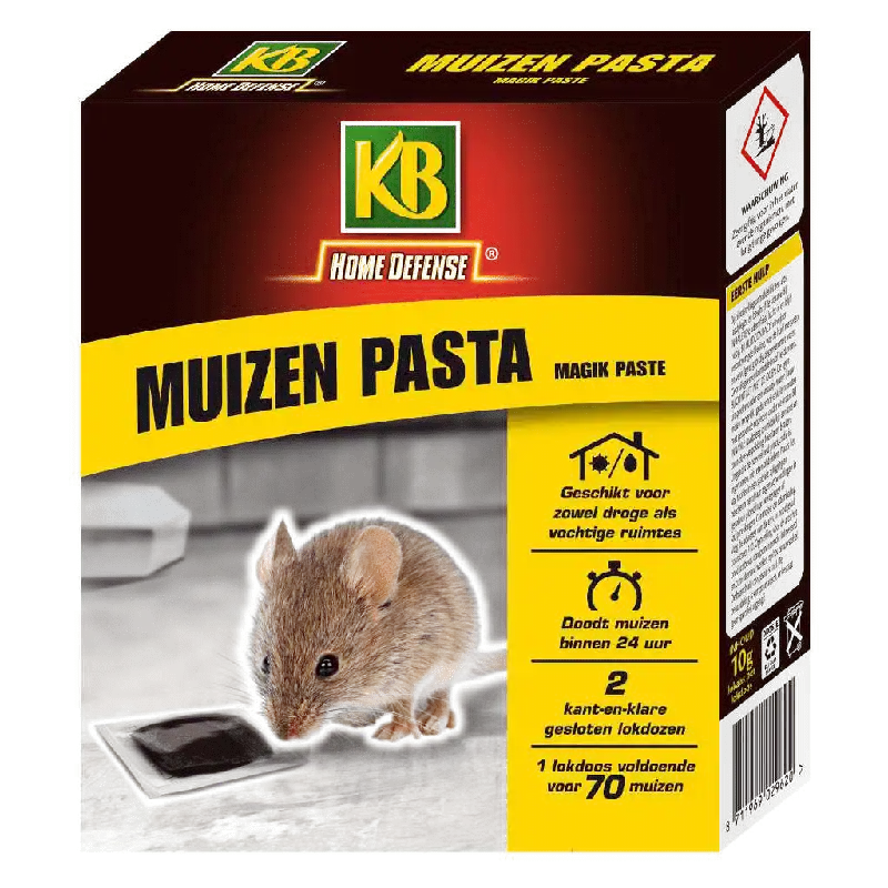 KB MUIZEN PASTA MET LOKSTATION 2 STUKS MAGIK PASTE