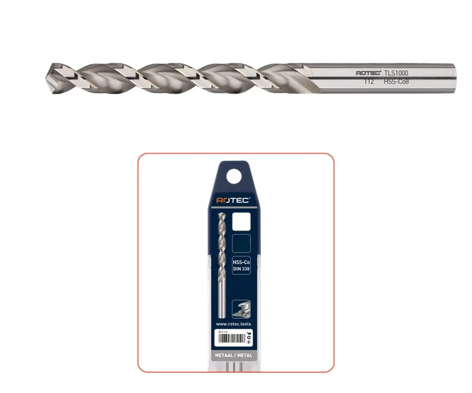 HSS-E SPIRAALBOOR, DIN 338, TYPE TLS1000, ø4,8