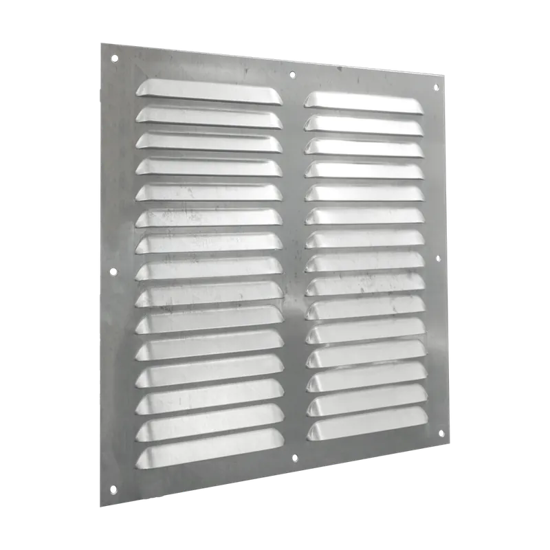 SCHOEPENROOSTER, ALUMINIUM VLAK - MILL-FINISH - LUCHTDOORLAAT 184