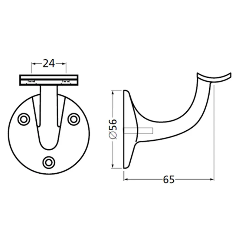 LEUNINGHOUDER 65 HOL WIT