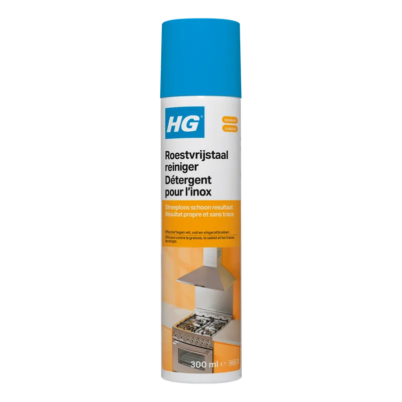 HG ROESTVRIJSTAAL REINIGER 300 ML