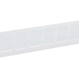 ALU PLINTROOSTER 400X80MM WIT