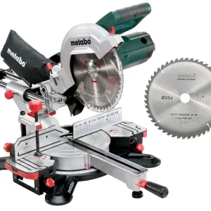 METABO VERSTEKZAAGMACHINE MET TREKFUNCTIE KGS 254 M INCL 2DE ZAAGBLAD