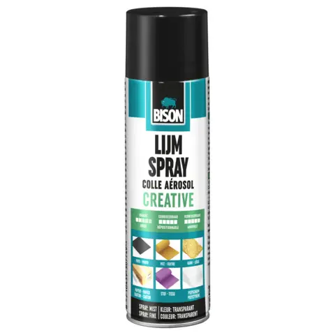 BISON LIJMSPRAY CREATIVE 200 ML NL/FR