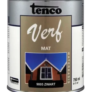 TENCOVERF WB MAT ZWART 0,75L