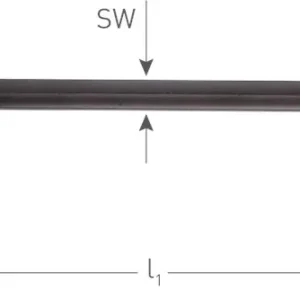 ATHLET KOEVOET, ZWART, ZESKANT 18MM, L=500