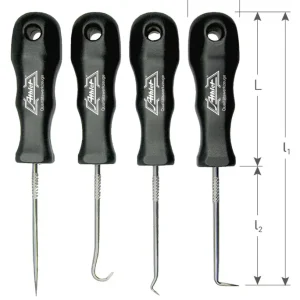 ATHLET RVS HAAK 45° MET GREEP, ø3,5X90