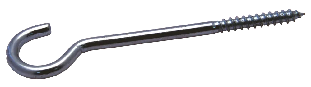 SCHROEFHAKEN MET KLEINE HAAK 4.00X58/80 IJZER GEGALVANISEERD