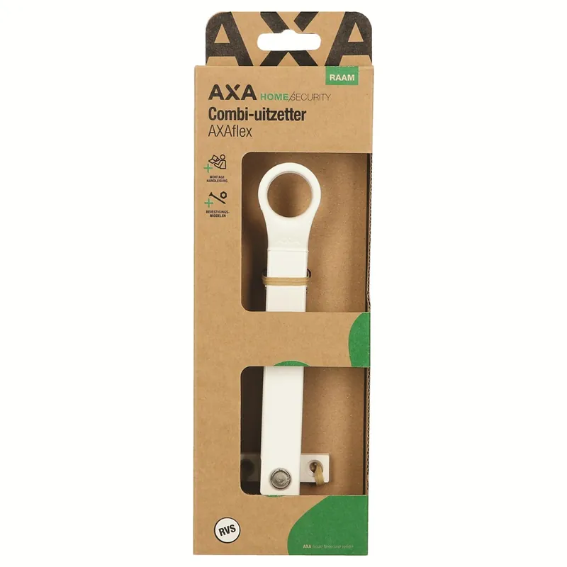 AXAFLEX/RVS WIT GELAKT/WIT KST./CONS./VERP.