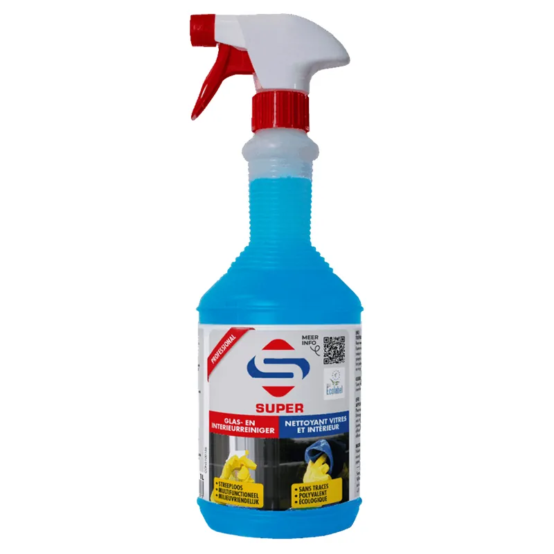 SUPERCLEANERS GLAS/INTERIEURREINIGER - ECO - 1 LITER