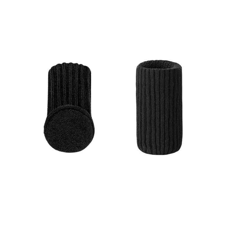 STOELPOOTDOP MET VILT FELICE SOK LICHT SCHUIN 20 TOT 50 MM ZWART 8 ST