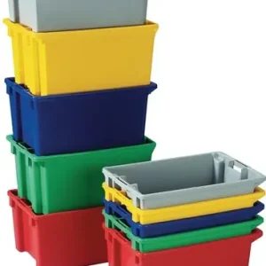 DRAAISTAPELBAK PP ROOD L400XB280XH180MM