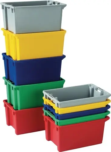 DRAAISTAPELBAK PP ROOD L400XB280XH180MM