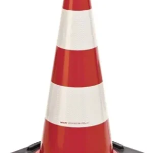 VERKEERSKEGEL TL HOOGTE 500MM BAST GETEST, 2 STROKEN GEWICHT 3,20KG, 33 X 33C