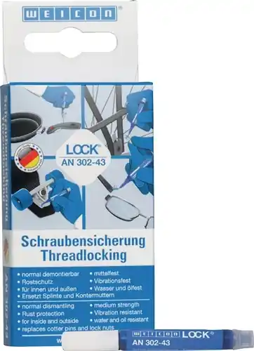 SCHROEFBORGING WEICONLOCK® AAN 302-43 3ML BLAUW MINIPEN WEICON
