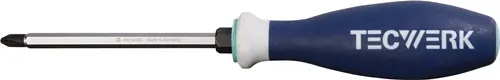 SCHROEVENDRAAIER MAAT PH 2 KLINGLENGTE 100 MM 3-COMPONENTENGREEP 6-KANT LEMMET /