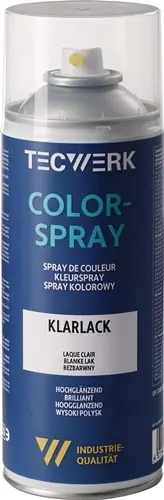 KLEURSPRAY HELDERE LAK HOOGGLANZEND 400 ML SPUITBUS TECWERK