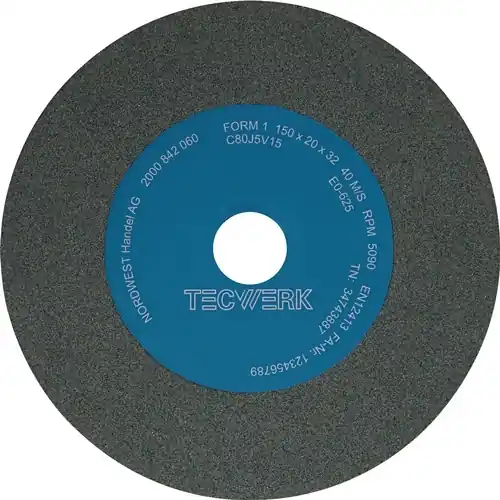 SLIJPMACHINESCHIJF D.200XB25X32MM 80 MODEL A SILICIUMCARBIDE TECWERK