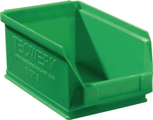 MAGAZIJNBAK L160/140XB100XH75MM PE GROEN TECWERK