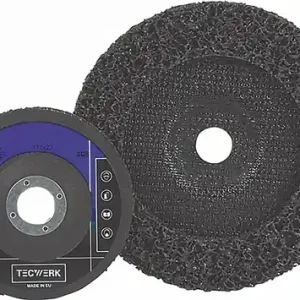 GROFREINIGINGSSCHIJF D.125X22MM EXTRA COARSE GAT 22,23 MM TECWERK