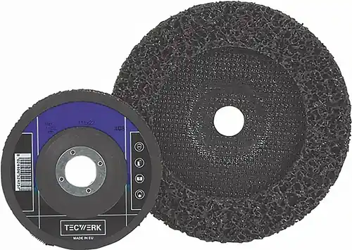 GROFREINIGINGSSCHIJF D.125X22MM EXTRA COARSE GAT 22,23 MM TECWERK
