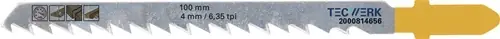 DECOUPEERZAAGBLAD TOTALE LENGTE 100 MM TANDVERDELING 4 MM HCS 5 STUKS / KAART TW