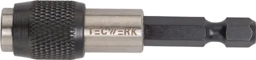 BITHOUDER 1/4INCH F 6,3 1/4INCH C 6,3 SNELWISSELKOP LENGTE 60MM TECWERK