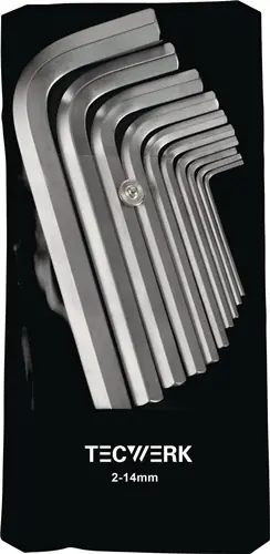 HAAKSE SCHROEVENDRAAIERSET 10-DELIG KUNSTSTOF ETUI SW 2-14 MM KORT S2-STAAL TW