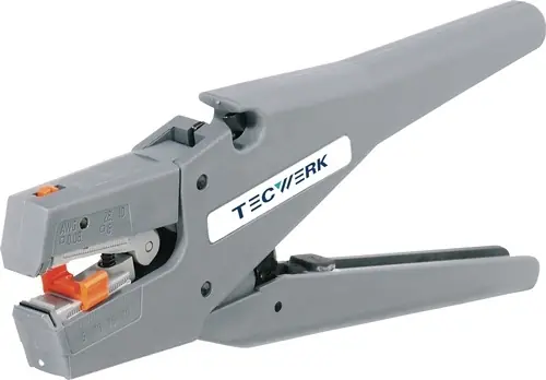 AUTOMATISCHE DRAADSTRIPTANG LENGTE 190 MM 0,08-6 (AWG 28-10) MM² TECWERK