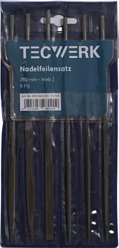 NAALDVIJLENSET LENGTE 200 MM KAP 2 6-DELIG TECWERK