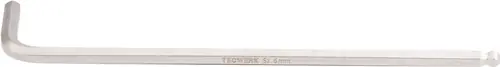 HAAKSE ZESKANTSCHROEVENDRAAIER SLEUTELWIJDTE 6 MM LANG, KOGELKOP 180 X 32 MM TW