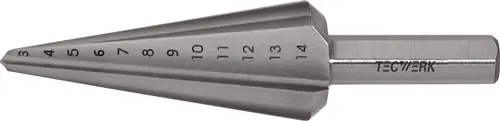 GETRAPTE PLAATBOOR BOORBEREIK 16-30,5 MM HSS TOTALE LENGTE 76 MM SNEDEAANTAL 2