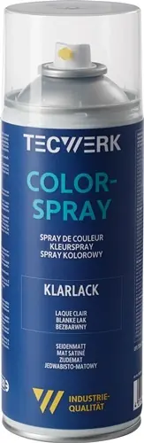 KLEURSPRAY HELDERE LAK ZIJDEMAT 400 ML SPUITBUS TECWERK