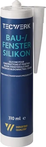 BOUW-/SILICONEN RUITENKIT TRANSPARANT 310 ML PATROON TECWERK