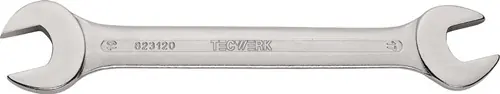 DUBBELE STEEKSLEUTEL 10 X 11 MM LENGTE 152 MM VERCHROOMD TECWERK
