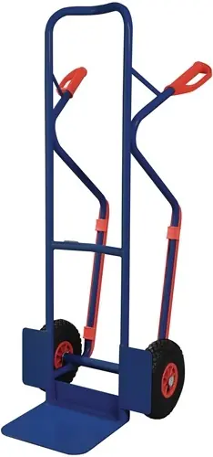STEEKWAGEN MET GLIJ-IJZER HOOGTE 1300 MM SCHEP-L250XB320MM LUCHT-BANDEN DRAAGVER