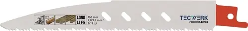 RECIPROZAAGBLAD LENGTE 150 MM BREEDTE 19 MM TANDVERDELING TPI 9/13 2,8/1,9 MM GE
