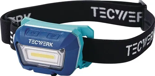 LED-HOOFDLAMP 3,8 V 1600 MAH 1 X LI-ION POLYMEER 3 W BLISTERVERPAKKING TECWERK