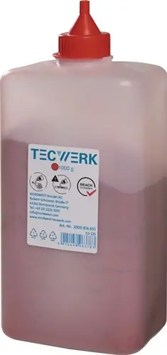 SLAGLIJNKRIJT 1000 G ROOD KUNSTSTOFFLES TECWERK