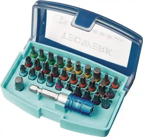 BITASSORTIMENT 32-DELIG SLEUF/PH/PZD/TX/TX-BO/6KT. TECWERK
