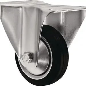 BOKWIEL WIEL D. 80MM DRAAGVERMOGEN 70KG MASSIEF RUBBER PLAAT L105XB80MM PROMA