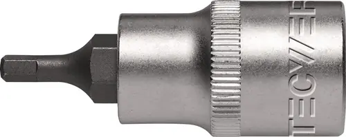 DOPSLEUTELBIT 1/2 INCH BINNEN-6-KANT SLEUTELWIJDTE 4 MM LENGTE 55 MM TECWERK