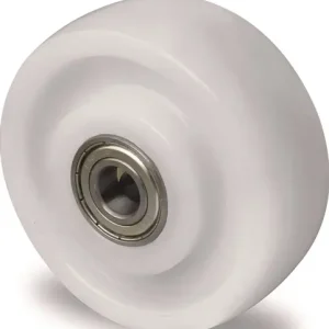 RESERVE-WIEL WIEL-Ø 75 MM DRAAGVERMOGEN 300 KG POLYAMIDE WIT AS-Ø 10 MM NAAFLENG