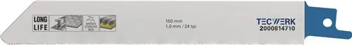 RECIPROZAAGBLAD LENGTE 200 MM TANDVERDELING TPI 14 1,8 MM 100 STUKS / KAART TECW