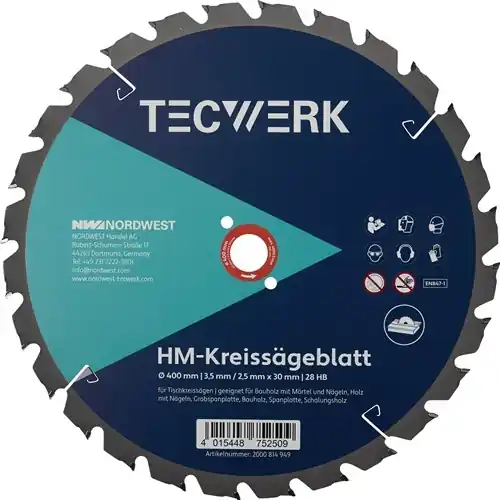 TAFELCIRKELZAAGBLAD BUITEN-Ø 450 MM AANTAL TANDEN 32 HB GAT 30 MM SNIJBREEDTE 3,