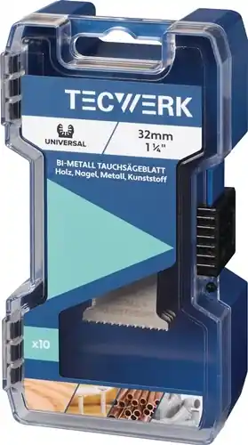 PENDELZAAGBLAD BREEDTE 32 MM INDOMPELDIEPTE 51 MM 10ST. UNIVERSELE TECWERK