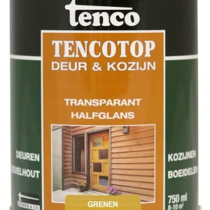 TENCOTOP DEUR & KOZIJN TRANSPARANT GRENEN 0,75