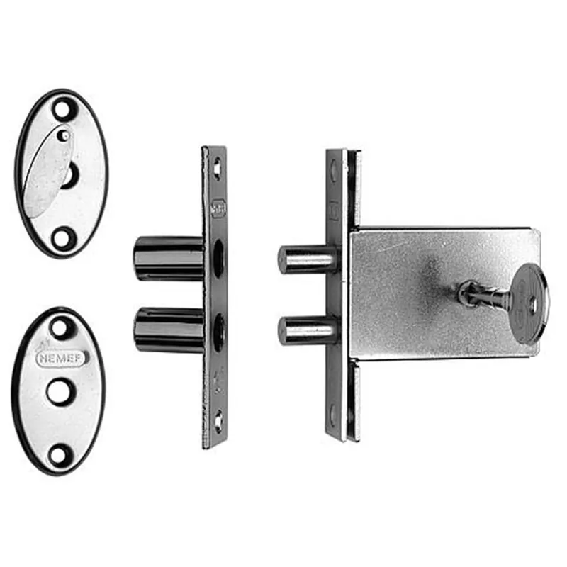 1008/6 GL.SL. SET 6 VEILIGHEIDSBIJZETSLOT, SKG*, DM47MM, KLAVIERSLEUTE