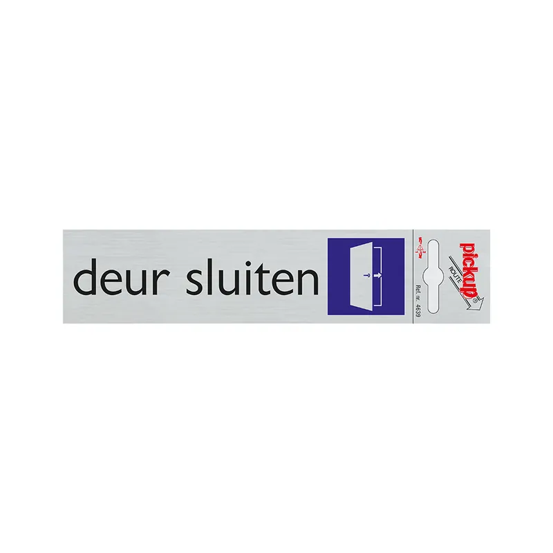 BORD ALULOOK DEUR SLUITEN 165X44 MM ZELFKLEVEND